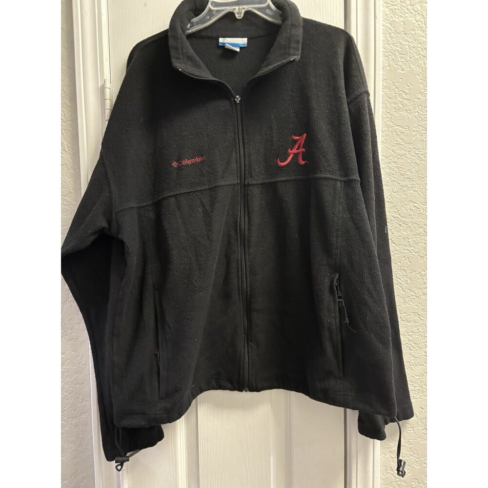 Alabama Fleece Jacket XLarge Mens Columbia Full Zip Pockets Black